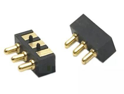 Cheap 2.54mm Female POGO Pin Connector 3 Pin 2.5mm Pitch SMT Male 1A for sale