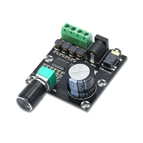 Cheap Compact 20Hz Analog Amplifier Module 3 5mm Input Interface Silver Finish for sale