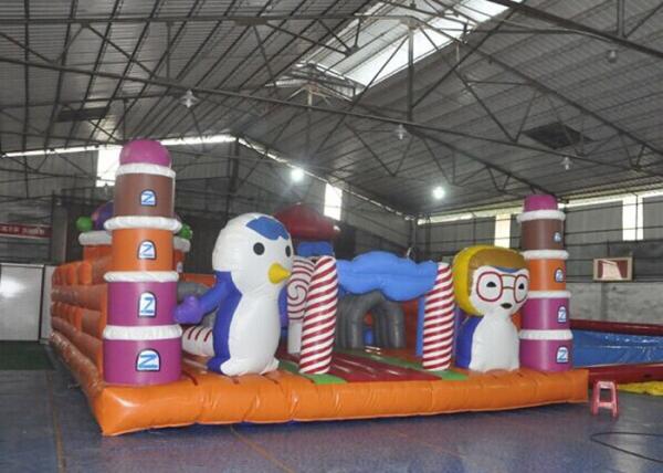 Cheap Giant Animal Playground Inflatable Children Bouncy Castle With Slide for sale