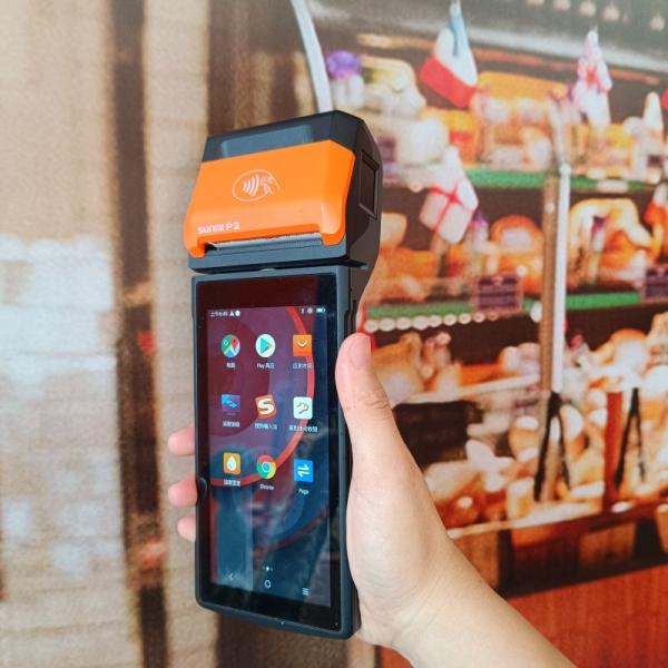 Cheap Android 11 Handheld 5.5" HD Smart Mobile Payment Terminal With Versatile Payment Options for sale
