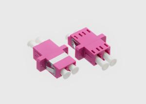 Best LC/UPC Fiber Optic Cable Adapter Duplex MM OM4 Flanged Violet Mikrolink OM4 Fiber wholesale