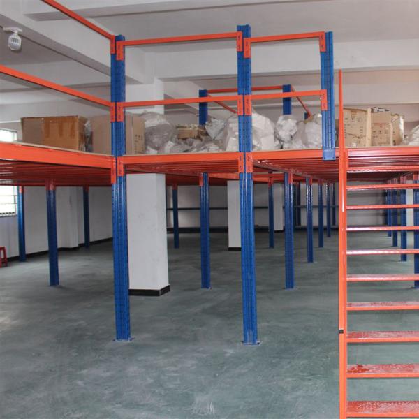 Cheap Two Level Storage Shelving Warehouse Mezzanine Systems Customized Height for sale