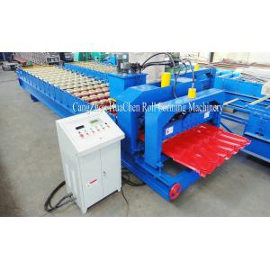 Best High Precision Villa Glaze Tile Roll Forming Machine 1220mm With 15 Row Rollers wholesale