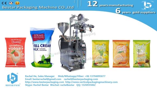 Cheap Small sachet packing machine for liquid products juice, milk, yogurt, honey, etc BSTV-160S for sale