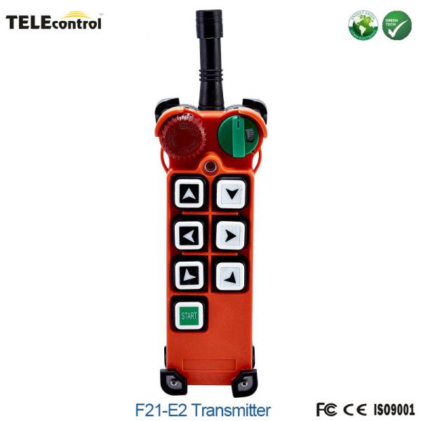 Cheap 6 push buttons telecontrol RF control F21-E2-TX transmitter with magnetic switch and EMS for sale