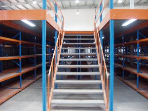 China Double Storey Warehouse Pallet Rack Mezzanine , Cargo Stock Heavy Duty Shelving on sale
