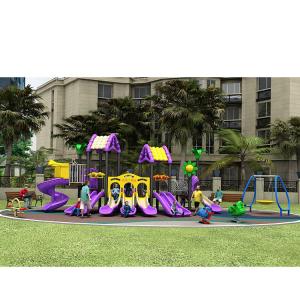 China Plastic Kids Playground Slide 304# Stainless Equipment Outdoor UV Resistance on sale
