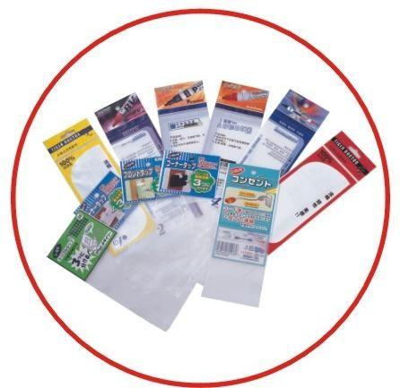 Cheap Recyclable Self Adhesive Transparent Plastic Sticker Bag With Header for sale
