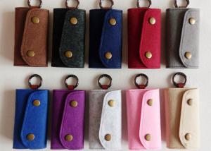 Best Accept OEM 43 Colors Felt Key Wallet Business Gifts Key Holder With 6 Hooks wholesale