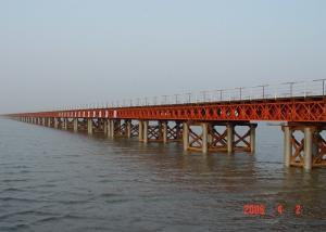 China Span 6-54m Steel Prefabricated Steel Bridge Army Temporary Bridge on sale