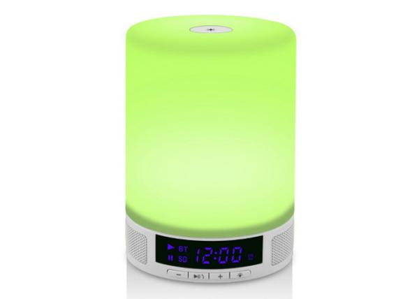 Cheap Touch Sensitive Bluetooth Speaker Alarm Clock With Wake Up Light Multi Function for sale