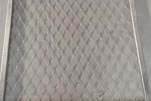 25mm*25mm Stainless Cable Mesh Strong Wire Rope Mesh Net Black