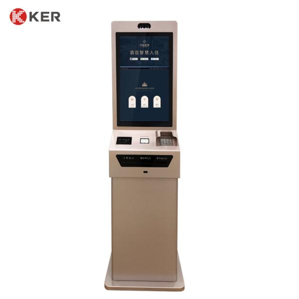 Cheap 27 Inch Windows Infrared Touch Screen Kiosk Self Service Check In And Check Out Terminal for sale