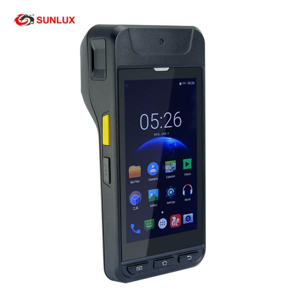 Cheap Big Screen Android Handheld Barcode Scanner With Printer for sale